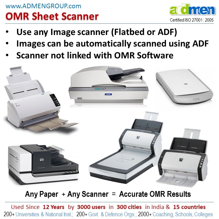 methods used for scanning OMR Answer Sheets